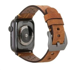 Plm Vigo G19 Taba 42-44-45 mm Apple Watch Uyumlu Deri Kordon