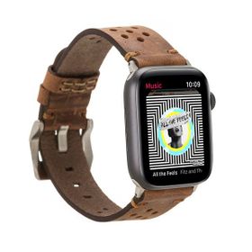 Plm Vigo G2 Kahve 42-44-45 mm Apple Watch Uyumlu Deri Kordon