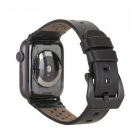 Plm Vigo RST1 Siyah 42-44-45 mm Apple Watch Uyumlu Deri Kordon