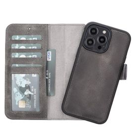 Plm VS4EF Apple iPhone 14 Pro Max Uyumlu Deri Cüzdanlı Kılıf