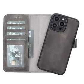Plm VS4EF Apple iPhone 14 Pro Max Uyumlu Deri Cüzdanlı Kılıf