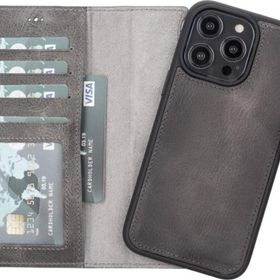 Plm VS4EF Apple iPhone 14 Pro Max Uyumlu Deri Cüzdanlı Kılıf