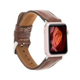 Plm VS5 Kahverengi 42-44-45 mm Apple Watch Uyumlu Deri Kordon