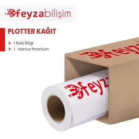 Plottersarf 1.Hamur Premium Opak 80 gr 75 cm 100 mt 1 Rulo Plotter Kağıdı