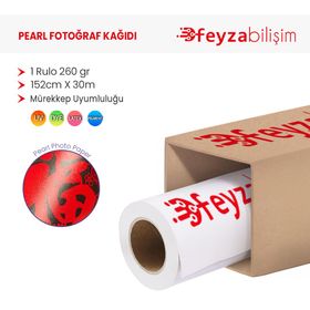 Plottersarf Microporous Pearl Waterprof 260 gr 152 cm 30 mt 1 Rulo Parlak Fotoğraf Kağıdı