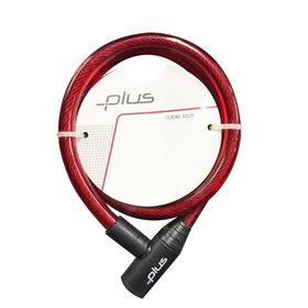 Plus Kırmızı 12x800 mm Anahtarlı Bisiklet Kilidi