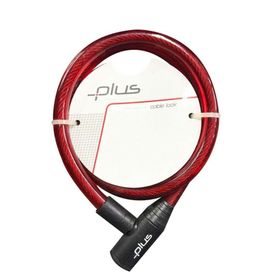 Plus Kırmızı 12x800 mm Anahtarlı Bisiklet Kilidi