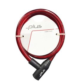 Plus Kırmızı 12x800 mm Anahtarlı Bisiklet Kilidi