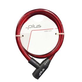 Plus Kırmızı 12x800 mm Anahtarlı Bisiklet Kilidi