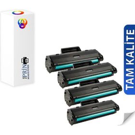 Plus Print 1000SAFYA Laser 107W Yazıcı Uyumlu 4'lü Çipsiz Muadil Toner