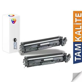Plus Print HP G3Q58A Yazıcı Uyumlu CF217A Chipsiz 2'li Muadil Toner