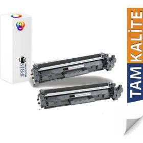 Plus Print HP G3Q58A Yazıcı Uyumlu CF217A Chipsiz 2'li Muadil Toner