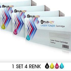 Pluscopy Hp 203A CF540/CF541/CF542/CF543 Uyumlu 4 Adet Muadil Toner Seti