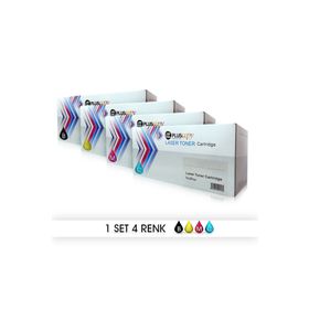 Pluscopy Hp 203A CF540/CF541/CF542/CF543 Uyumlu 4 Adet Muadil Toner Seti