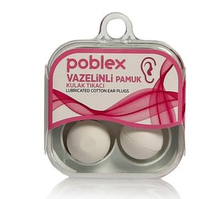 Poblex 2'li Vazelinli Pamuk Kulak Tıkacı