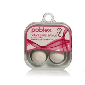 Poblex 2'li Vazelinli Pamuk Kulak Tıkacı