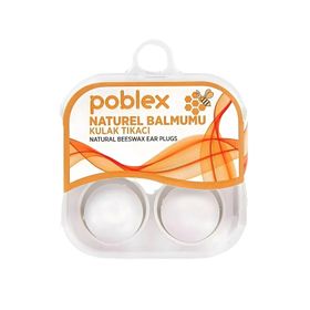Poblex Naturel Balmumu 4'lü Kulak Tıkacı