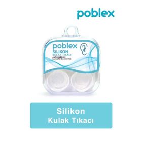 Poblex Saf Silikon 2'li Kulak Koruyucu Tıpası