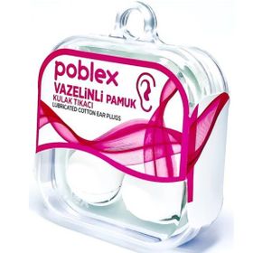 Poblex Vazelinli Pamuk Kulak Koruyucu Tıpası 2'li Kulak Tıkacı