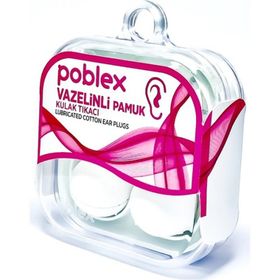 Poblex Vazelinli Pamuk Kulak Koruyucu Tıpası 2'li Kulak Tıkacı