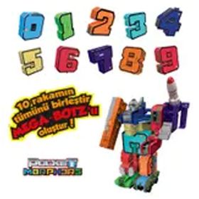 Pocket Morphers 6888-11 Kırmızı 10'lu Set Dönüşebilen Numaralar