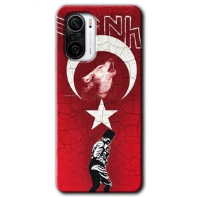 Poco F3 Bozkurt Atam Baskılı Uyumlu Silikon Kılıf