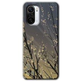 Poco F3 Branches Flowers Baskılı Uyumlu Silikon Kılıf