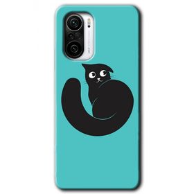 Poco F3 Cat Vector Baskılı Uyumlu Silikon Kılıf