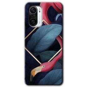 Poco F3 Flamingo Yaprak Baskılı Uyumlu Silikon Kılıf