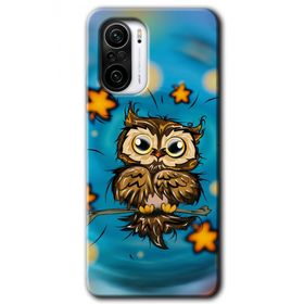 Poco F3 Owl Bird Stars Baskılı Uyumlu Silikon Kılıf