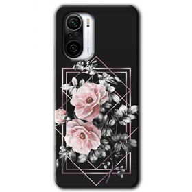 Poco F3 Retro Çiçek 1 Baskılı Uyumlu Silikon Kılıf