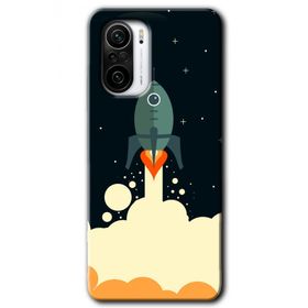 Poco F3 Space Smoke Baskılı Uyumlu Silikon Kılıf