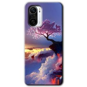 Poco F3 Wash Red Wall Baskılı Uyumlu Silikon Kılıf