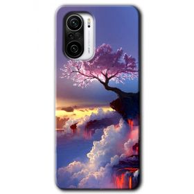Poco F3 Wash Red Wall Baskılı Uyumlu Silikon Kılıf