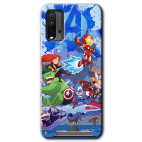 Poco M3 Avengers Cartoon Baskılı Uyumlu Silikon Kılıf