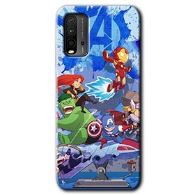 Poco M3 Avengers Cartoon Baskılı Uyumlu Silikon Kılıf
