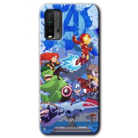 Poco M3 Avengers Cartoon Baskılı Uyumlu Silikon Kılıf