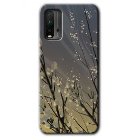 Poco M3 Branches Flowers Baskılı Uyumlu Silikon Kılıf