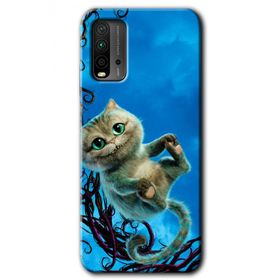Poco M3 Çılgın Kedi Baskılı Uyumlu Silikon Kılıf