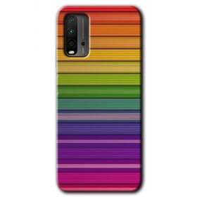 Poco M3 Colorful Lines Baskılı Uyumlu Silikon Kılıf