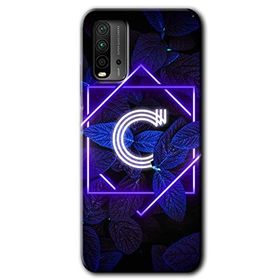 Poco M3 Dark Neon Yaprak Ç Harfi Baskılı Uyumlu Silikon Kılıf