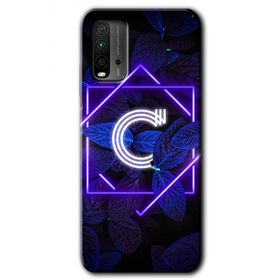Poco M3 Dark Neon Yaprak Ç Harfi Baskılı Uyumlu Silikon Kılıf