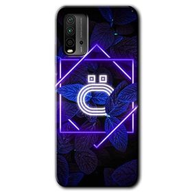 Poco M3 Dark Neon Yaprak Ö Harfi Baskılı Uyumlu Silikon Kılıf