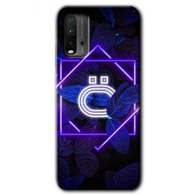 Poco M3 Dark Neon Yaprak Ö Harfi Baskılı Uyumlu Silikon Kılıf