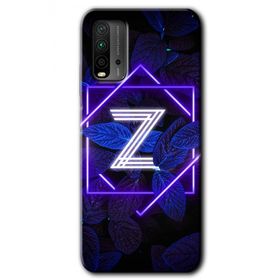 Poco M3 Dark Neon Yaprak Z Harfi Baskılı Uyumlu Silikon Kılıf