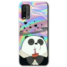 Poco M3 Milkshake Panda Baskılı Uyumlu Silikon Kılıf