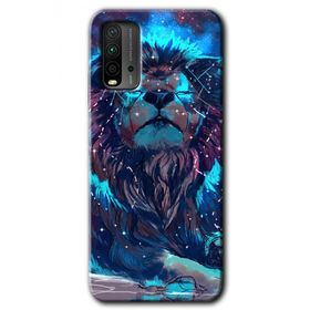 Poco M3 Neon Aslan Baskılı Uyumlu Silikon Kılıf