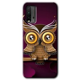 Poco M3 Owl Bird Branch Baskılı Uyumlu Silikon Kılıf