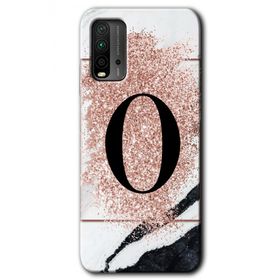 Poco M3 Pembe Mermer Desenli Ö Harfi Baskılı Uyumlu Silikon Kılıf