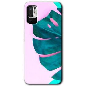 Poco M3 Pro 3D Yaprak Baskılı Uyumlu Silikon Kılıf